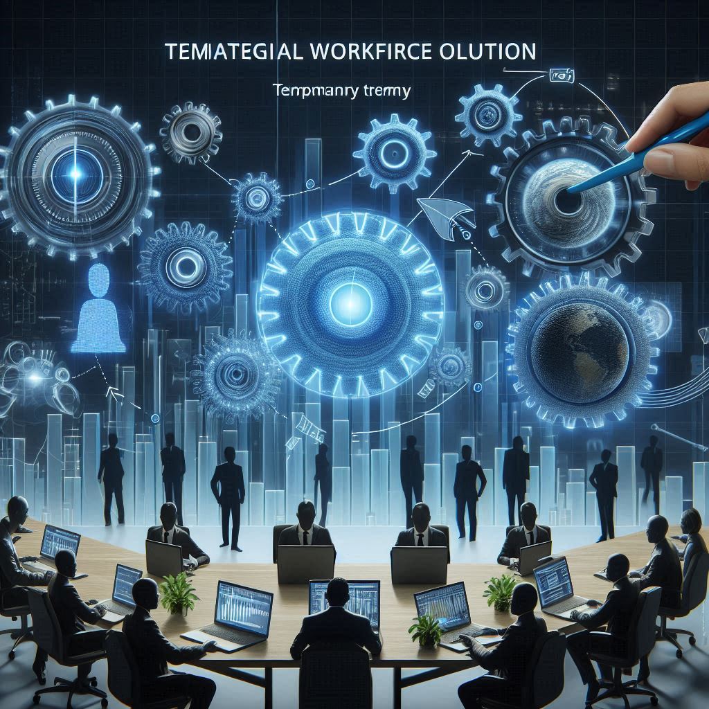 Temporary staffing as a strategic workforce solution, showcasing flexibility, cost-efficiency, and bridging talent gaps